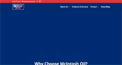 Desktop Screenshot of mcintoshoil.com